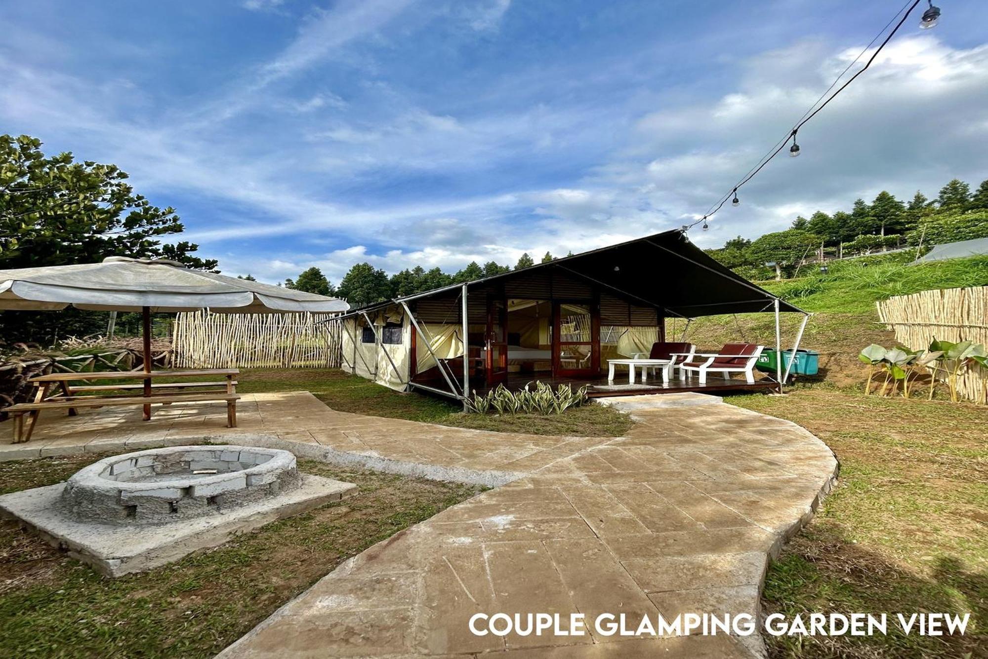 Couple Glamping Garden View